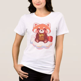 かわいいレッサーパンダ トライブレンドTシャツ