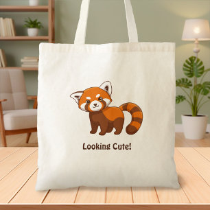 かわいいレッサーパンダ トートバッグ
