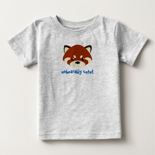 かわいいレッサーパンダ ベビーTシャツ (正面)