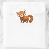 かわいいレッサーパンダ ラウンドシール (バッグ)