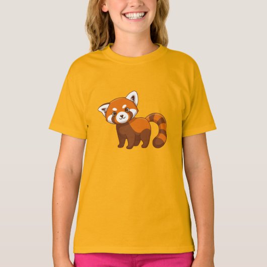 かわいいレッサーパンダ Tシャツ (正面)