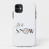 かわいいレッツイットスノー雪だるま Case-Mate iPhoneケース (裏面)