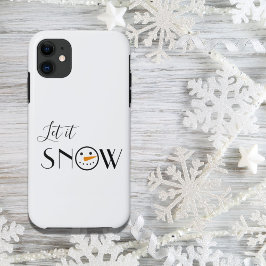 かわいいレッツイットスノー雪だるま iPhone 11 ケース