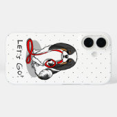 かわいいレッツゴー！狆（トライカラー1） Case-Mate iPhoneケース (裏面 (横))