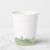 かわいいレッツパーティピンクカスタムの犬の誕生日パーティー 紙コップ (裏面)