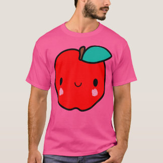 かわいいレッドアップル子供へユニセックススタイルボーイズアンドギ Tシャツ