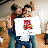 かわいいレッドハウス記念日の家宝の紹介 カード