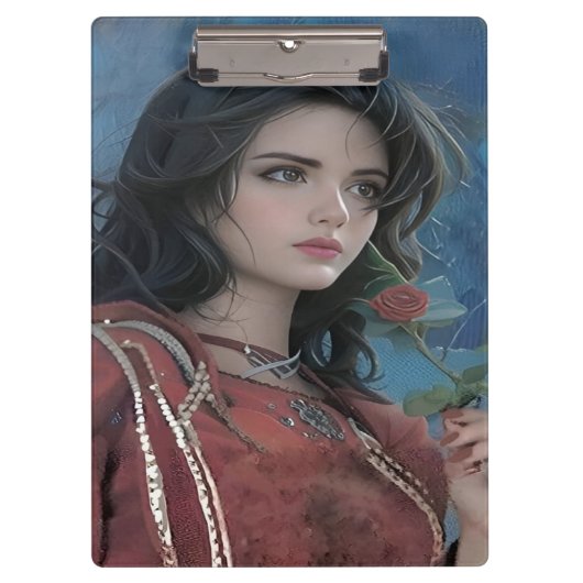 かわいいレディのクリップボード クリップボード (正面)