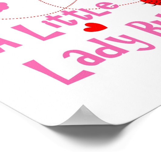 かわいいレディバグが好きな子供たち ポスター (角)