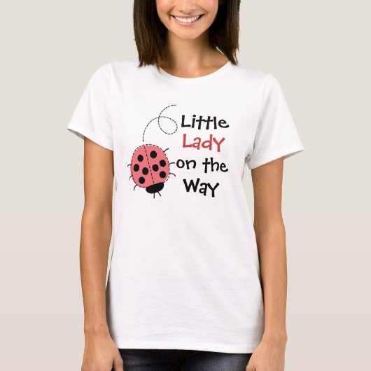 かわいいレディバグのマタニティTシャツ Tシャツ (正面)