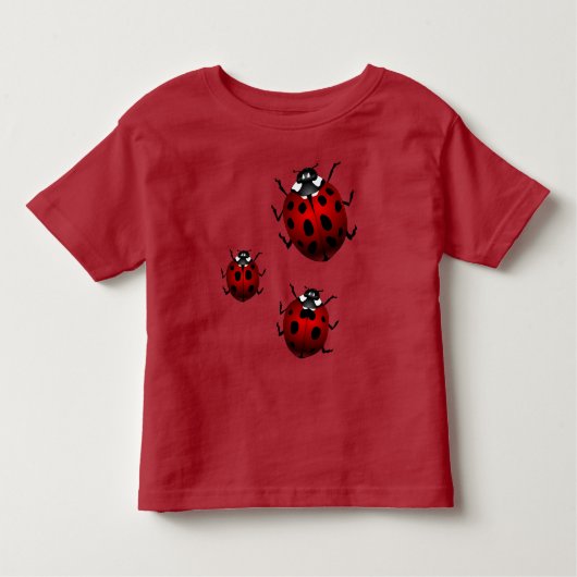 かわいいレディバグの幼児用Tシャツ レディバグのトップス トドラーTシャツ (正面)