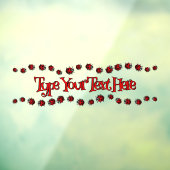 かわいいレディバグ デカール オーダーメイド レディバグ  窓用ステッカー ウィンドウサイン (シート3)