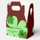 かわいいレディバグ 1歳の誕生日パーティー お礼プレゼントボックス フェイバーボックス (オープン)