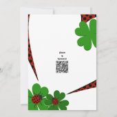 かわいいレディバグ 2歳の誕生日パーティー招待状 招待状 (裏面)