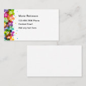 かわいいレディース連絡個人名刺 名刺 (正面/裏面)