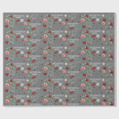 かわいいレディーバグのギフトラッピング紙 ラッピングペーパー (フラット)