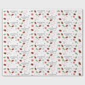 かわいいレディーバグの贈り物 ラッピングペーパー (フラット)