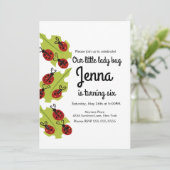 かわいいレディーバグ手引き昆虫誕生日 (スタンド正面)