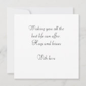 かわいいレディーバグ誕生日フラットカード (裏面)