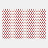 かわいいレディーバグ&ひまわり花柄 ラッピングペーパーシート (正面2)