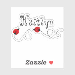 かわいいレディーバグ | ビニパーソナライズされたル シール