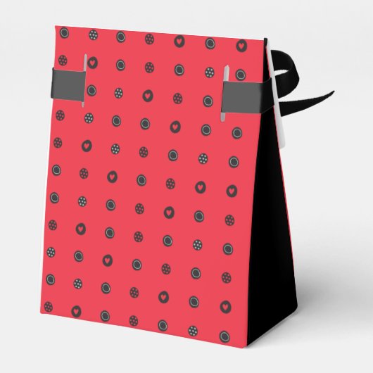 かわいいレディーレディーレディーバグ赤ちゃんシャワー フェイバーボックス (裏面サイド)