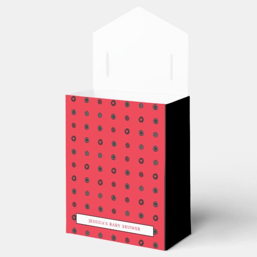 かわいいレディーレディーレディーバグ赤ちゃんシャワー フェイバーボックス (オープン)