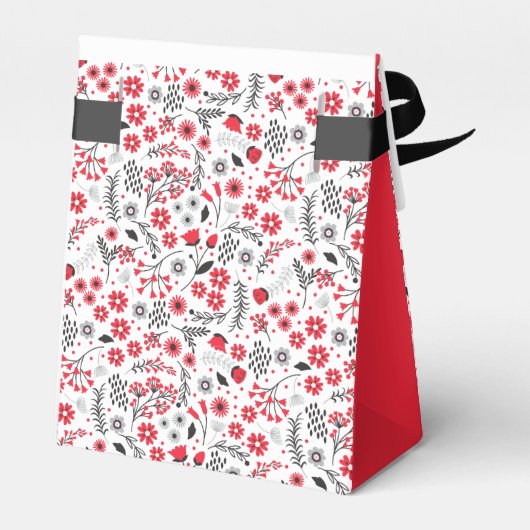 かわいいレディーレディーレディーバグ赤ちゃんシャワー フェイバーボックス (裏面サイド)