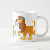 かわいいレディ漫画アフガンハウンドジャンボマグ ジャンボコーヒーマグカップ (右)