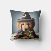 かわいいレトリバー魔法使い枕 クッション (正面)