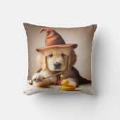 かわいいレトリバー魔法使い枕 クッション (正面)