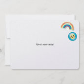 かわいいレトロなカセットテープの招待状 招待状 (裏面)