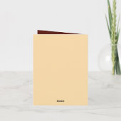 かわいいレトロなバレンタインデーの鹿の愛情表現 シーズンカード (裏面)