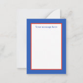 かわいいレトロなビンテージ ポップコーン バレンタイン ノートカード (裏面)