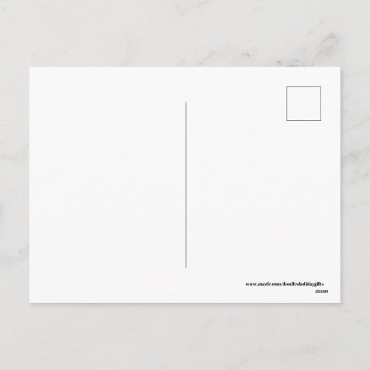 かわいいレトロなビンテージ 孫の休暇 ポストカード (裏面)