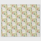 かわいいレトロなボスヴィンテージパーティーの折り返し ラッピングペーパー (フラット)