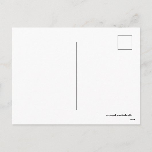 かわいいレトロなヴィンテージがコーヒーを出す シーズンポストカード (裏面)