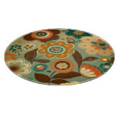 かわいいレトロなヴィンテージの花 カッティングボード (角)