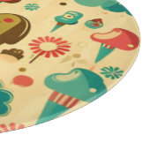 かわいいレトロなヴィンテージアイスクリーム カッティングボード (角)