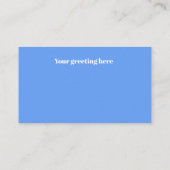 かわいいレトロなヴィンテージイースターバニーホリデー 名刺 (裏面)