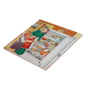 かわいいレトロなヴィンテージキッチンタイル タイル (側面)