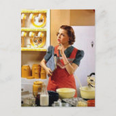 かわいいレトロなヴィンテージキッチン ポストカード (正面)