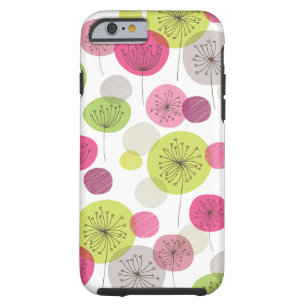 かわいいレトロな木の花柄デザインiPhone 6ケース ケース