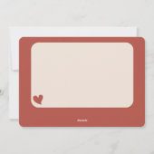 かわいいレトロな母の日 シーズンカード (裏面)