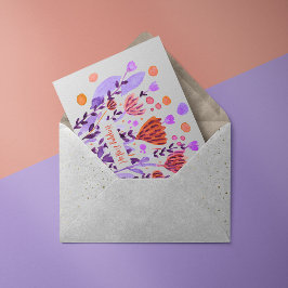 かわいいレトロな花イースターカード シーズンカード