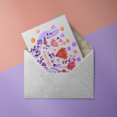 かわいいレトロな花イースターカード シーズンカード