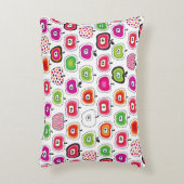 かわいいレトロのりんごパターン アクセントクッション (正面(垂直))