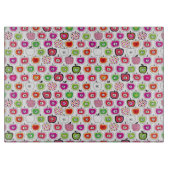 かわいいレトロのりんごパターン カッティングボード (正面)