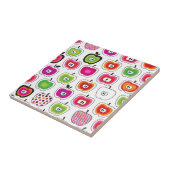 かわいいレトロのりんごパターン タイル (側面)