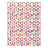 かわいいレトロのりんごパターン テーブルクロス (正面)